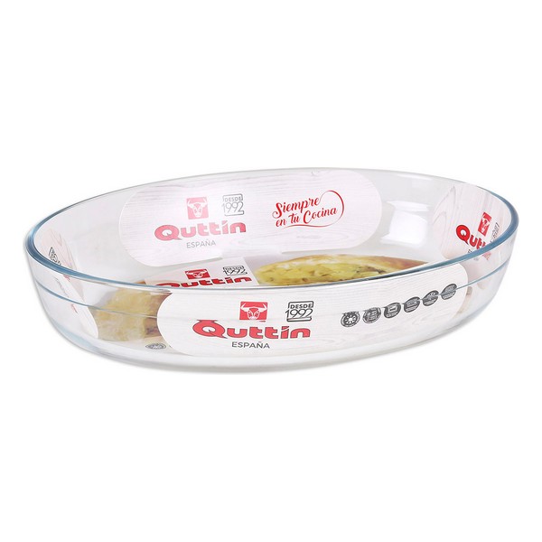 Servingsfat Quttin Glas, Kapacitet: 3,4 L - 35,1 x 24,1 x 6,5 cm - 6