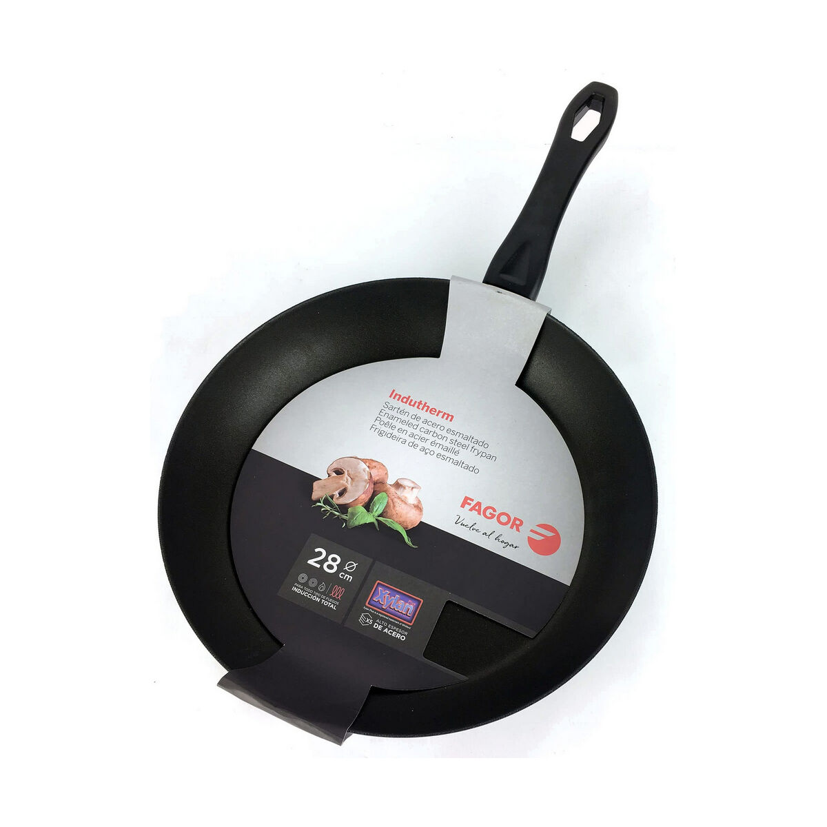 Stekpanna FAGOR Indutherm Svart Emaljerat stål (Ø 28 cm) - 6