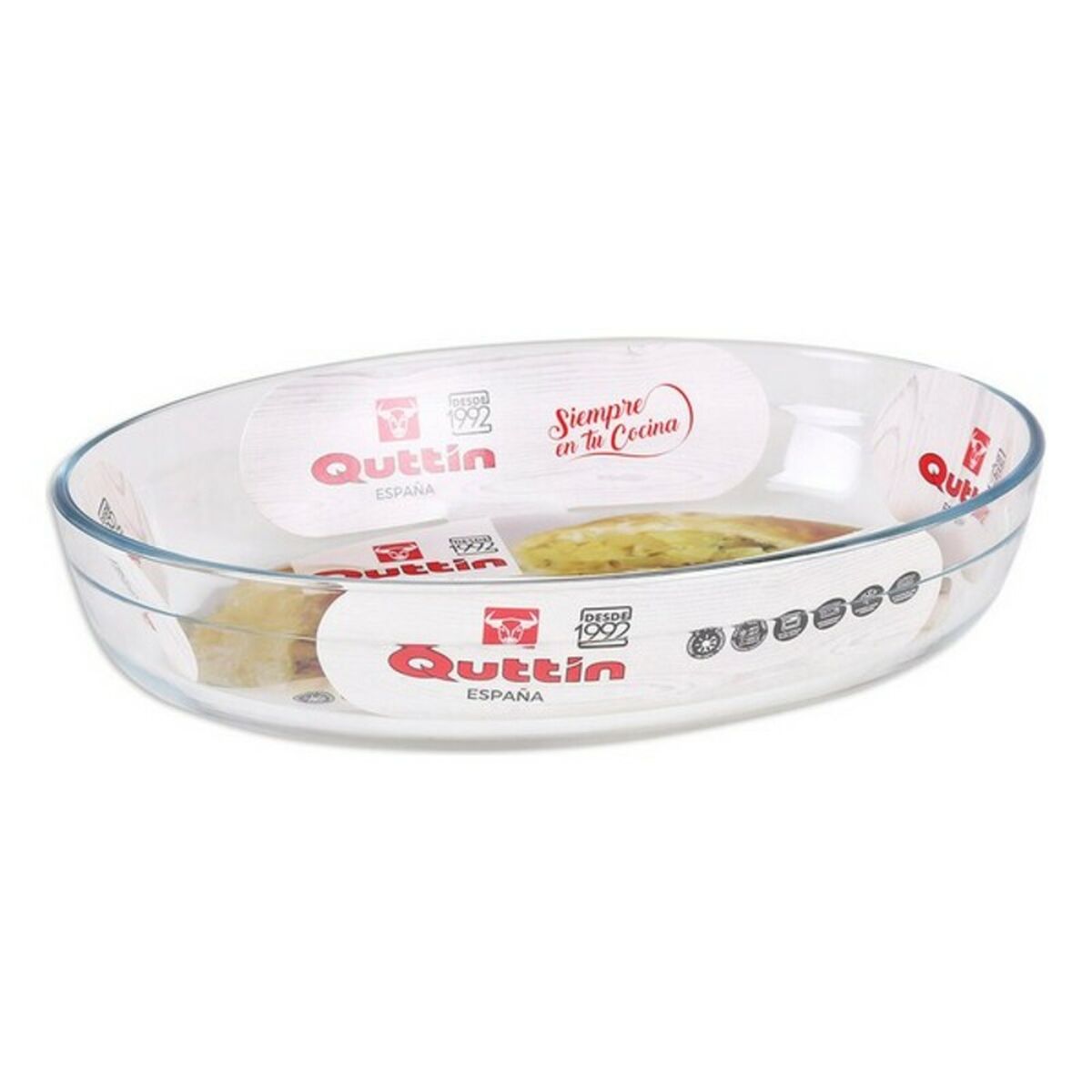 Servingsfat Quttin Glas, Kapacitet: 4,5 L - 39,6 x 27,3 x 6,6 cm - 14