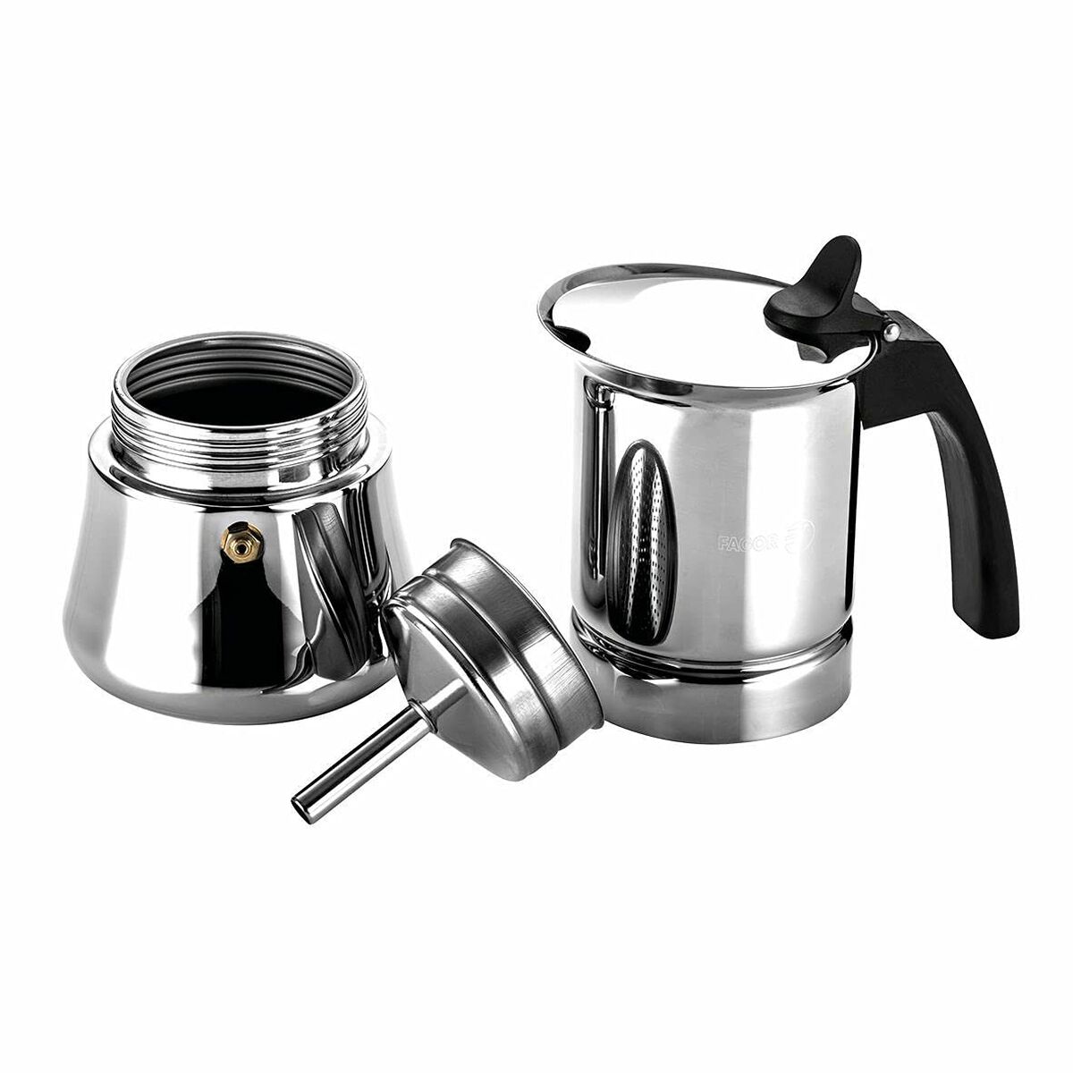 Italiensk Kaffepanna FAGOR Etnica Rostfritt stål 18/10 (4 Csészék) - 3