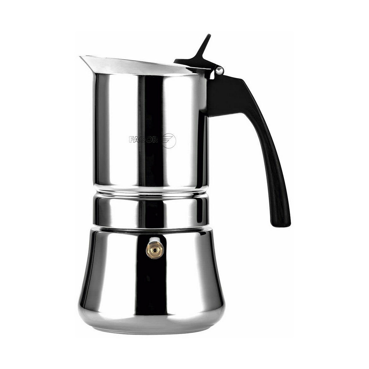Italiensk Kaffepanna FAGOR Rostfritt stål 18/10 Kromad (10 Csészék)