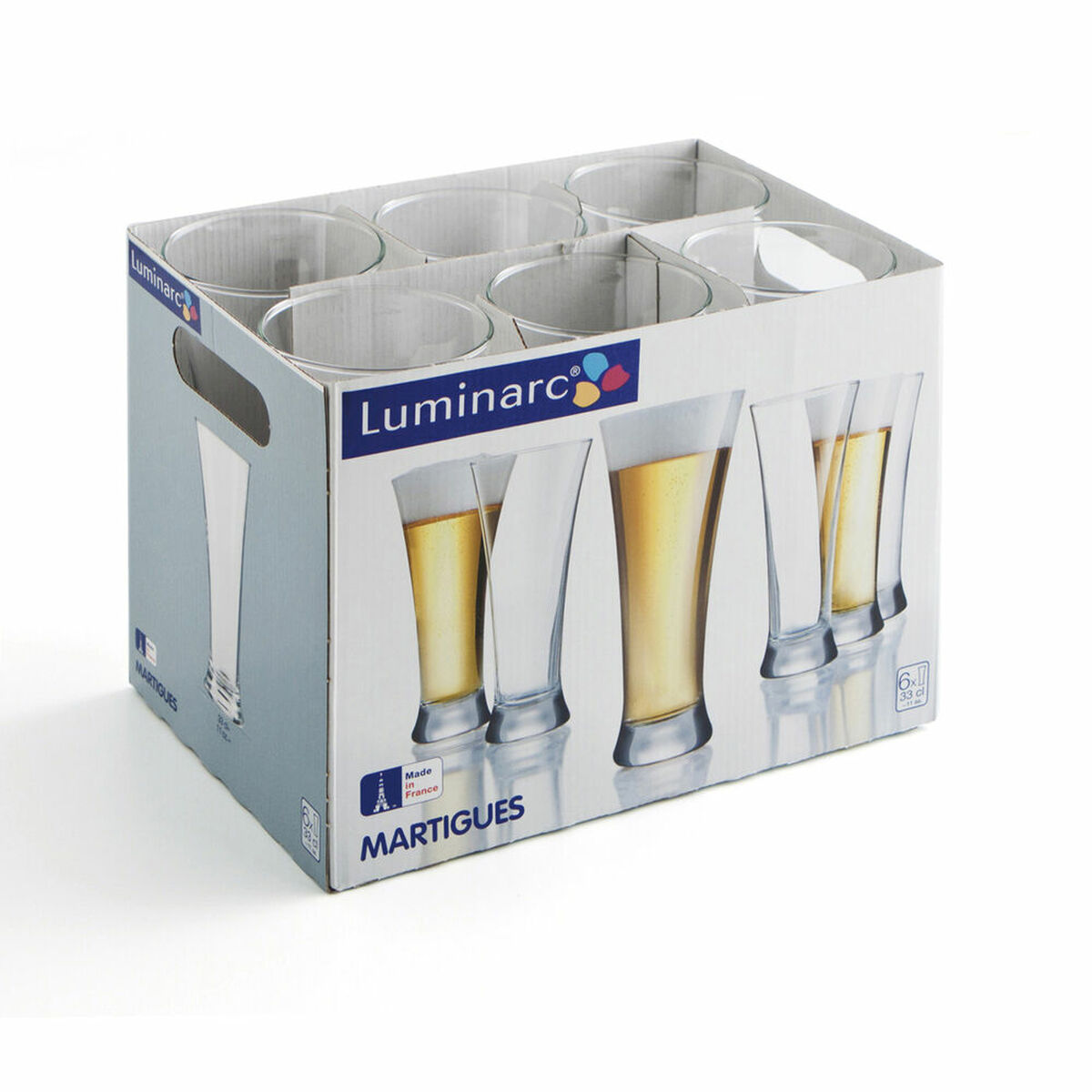 Glas Luminarc Martigues Transparent Glas 6 antal 330 ml - 2