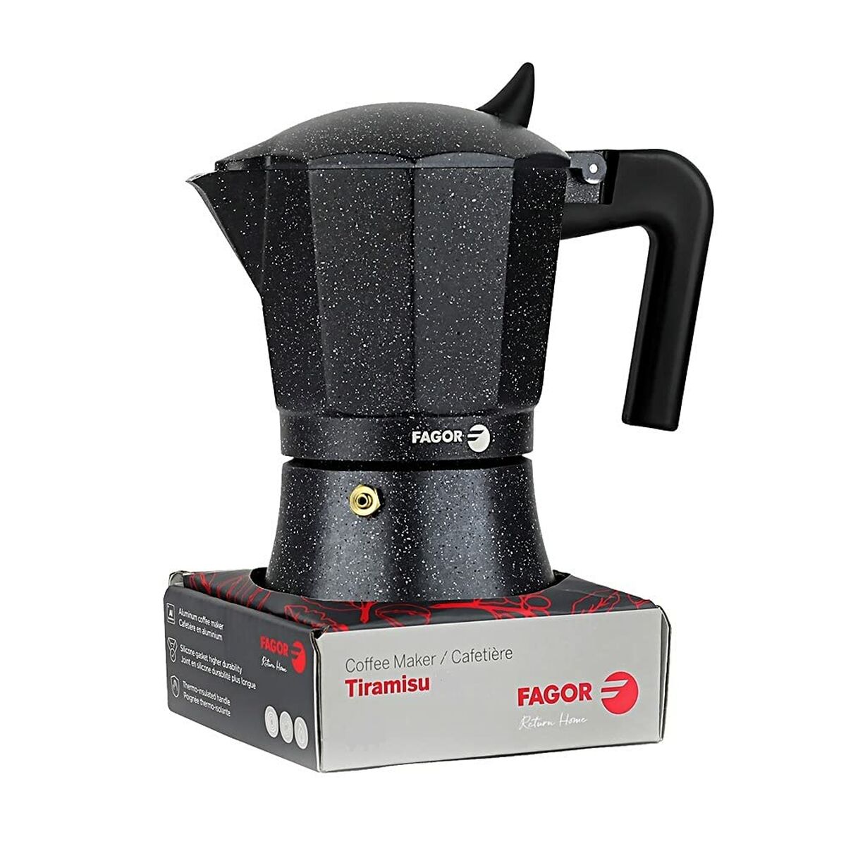 Italiensk Kaffepanna FAGOR Tiramisu Aluminium (9 Koppar) - 2