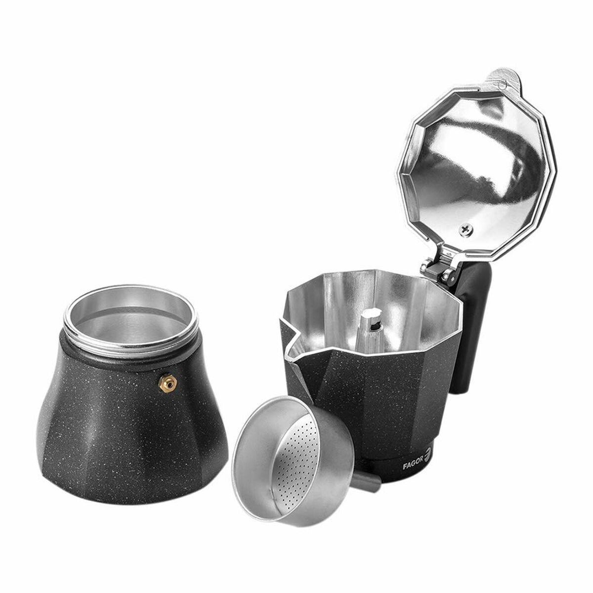 Italiensk Kaffepanna FAGOR Tiramisu Aluminium (12 Csészék) - 3