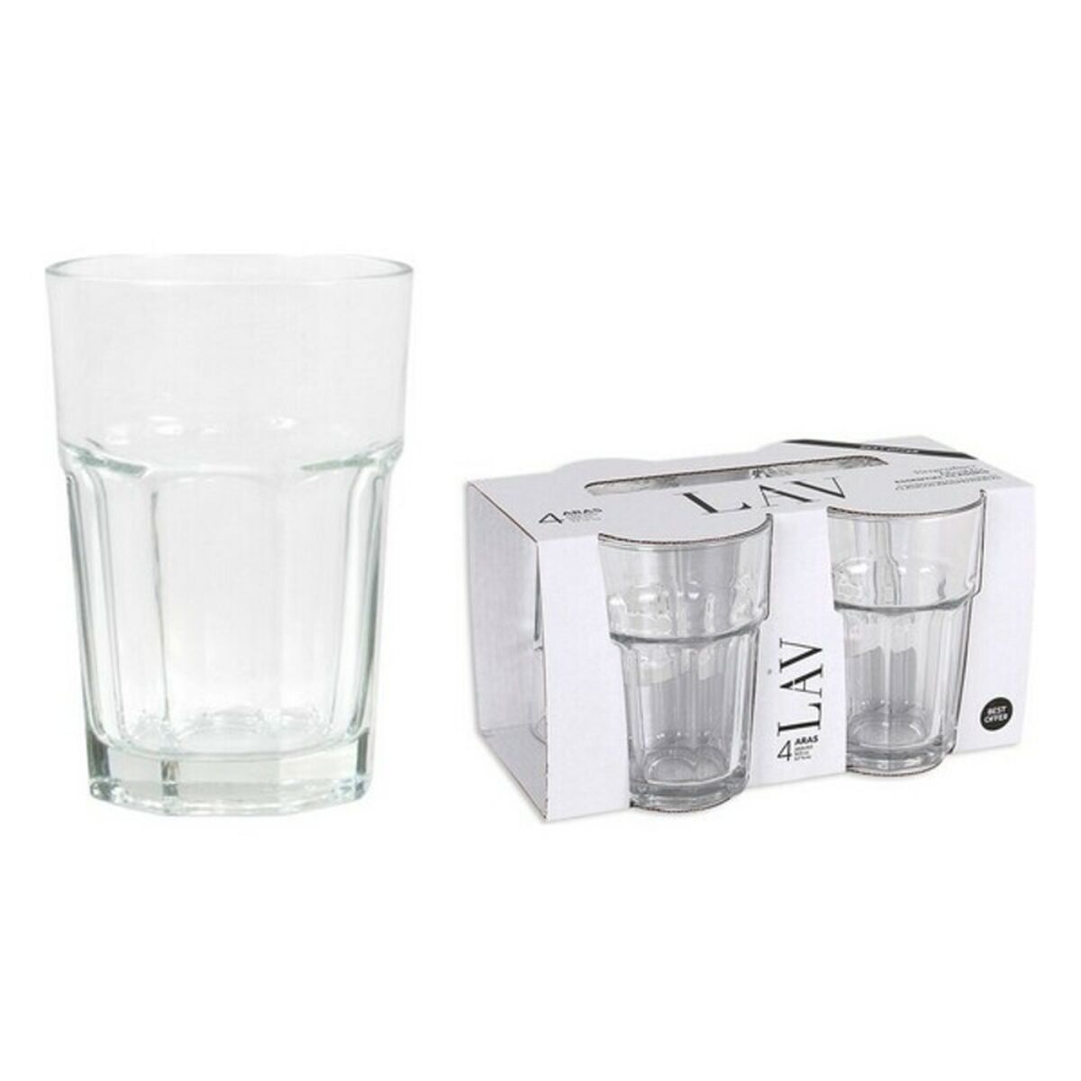 Glasset LAV Aras 325 ml (4 antal), Kapacitet: 325 g - ø 8,3 x 12 cm - 8
