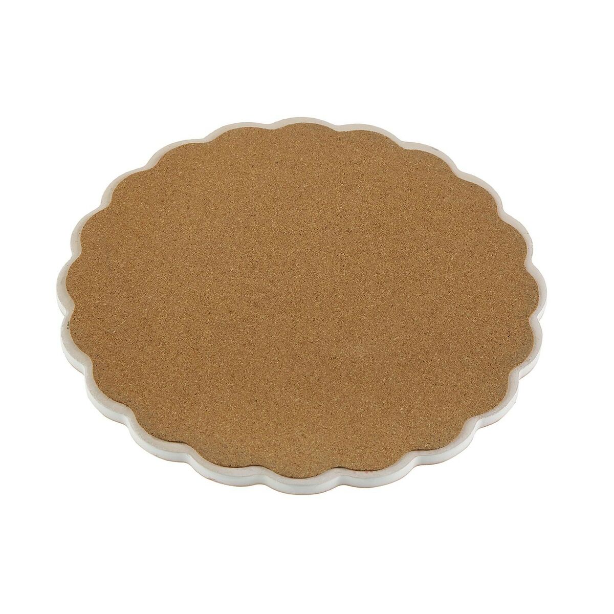 Bordsunderlägg Versa Rund Keramik Kork 20 x 20 cm - 2