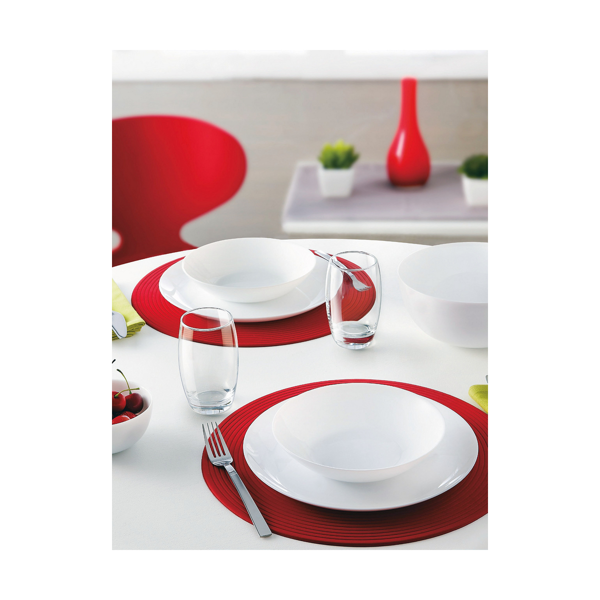 Salladsskål Luminarc Vit Glas (Ø 21 cm) - 3