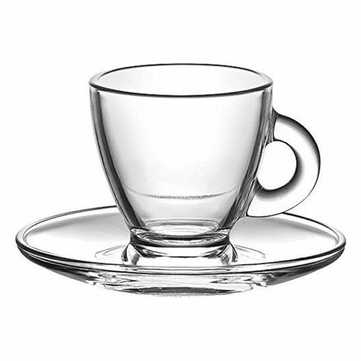 Set med kaffekoppar LAV Roma 95 ml Glas (12 pcs) - 3