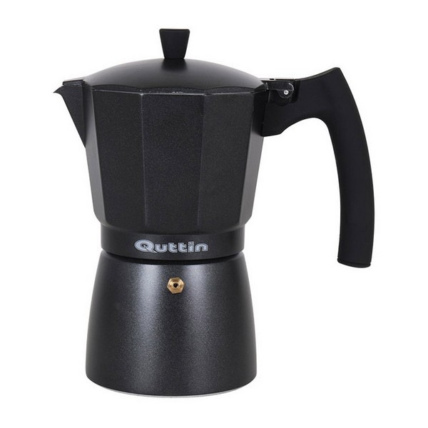 Italiensk Kaffepanna Quttin Darkblack Induktionshäll Svart, Kapacitet: 6 Koppar - 5