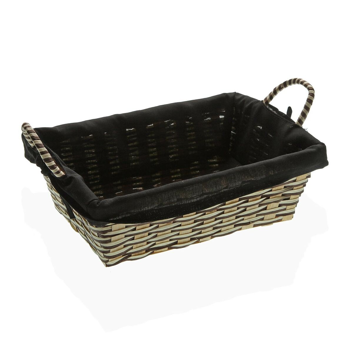 Brödkorg Versa Svart Bambu Havsalger (19 x 9 x 27 cm)