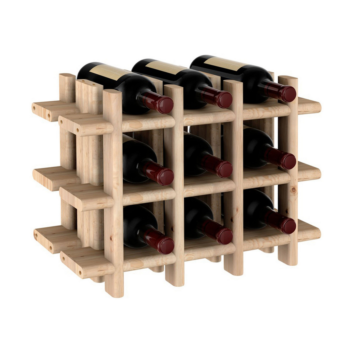 Flaskställ Astigarraga Evolutivo rioja Brun Furu (43 x 22 x 32,5 cm) - 4
