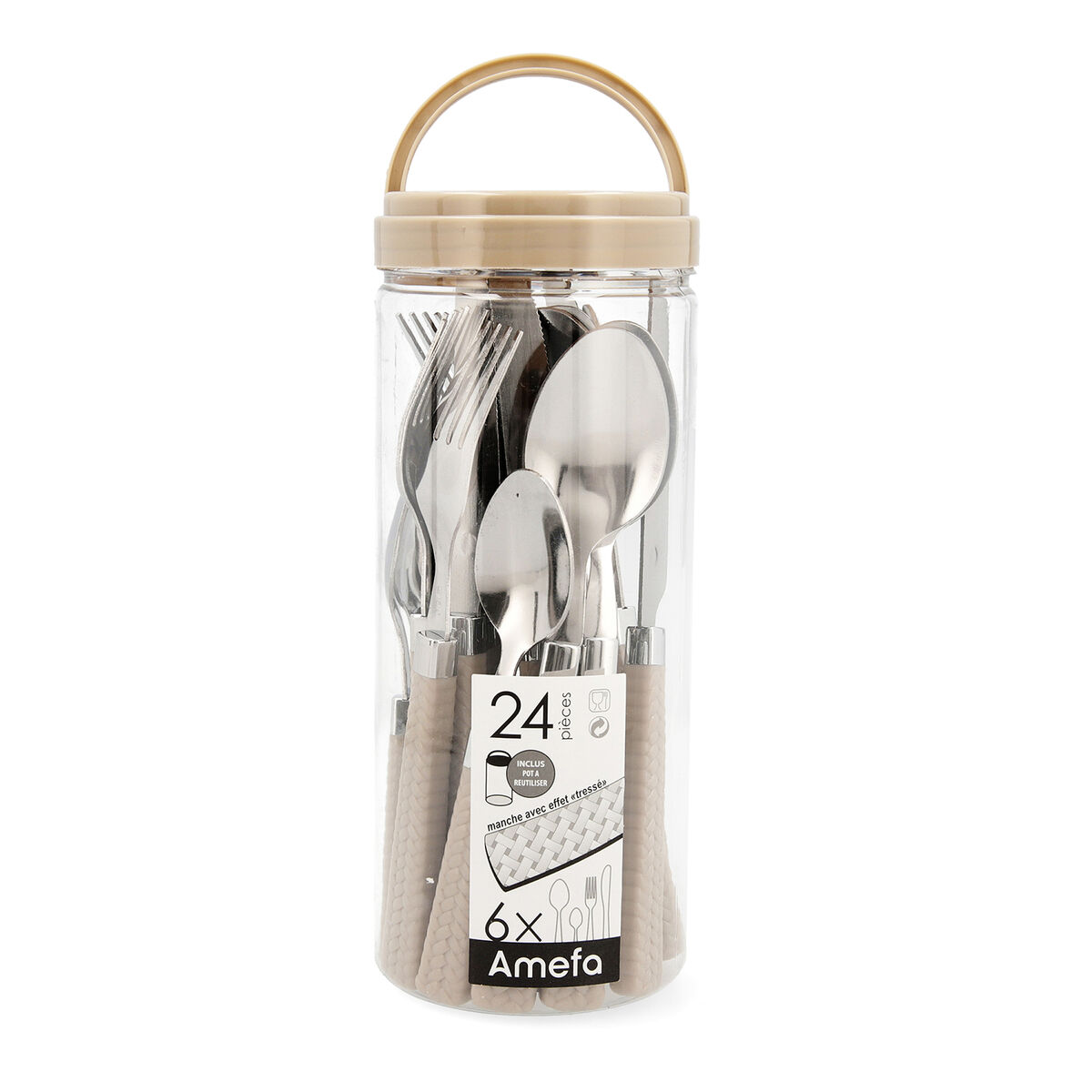 Bestickset Amefa Paille Grå 24 antal Metall - 2