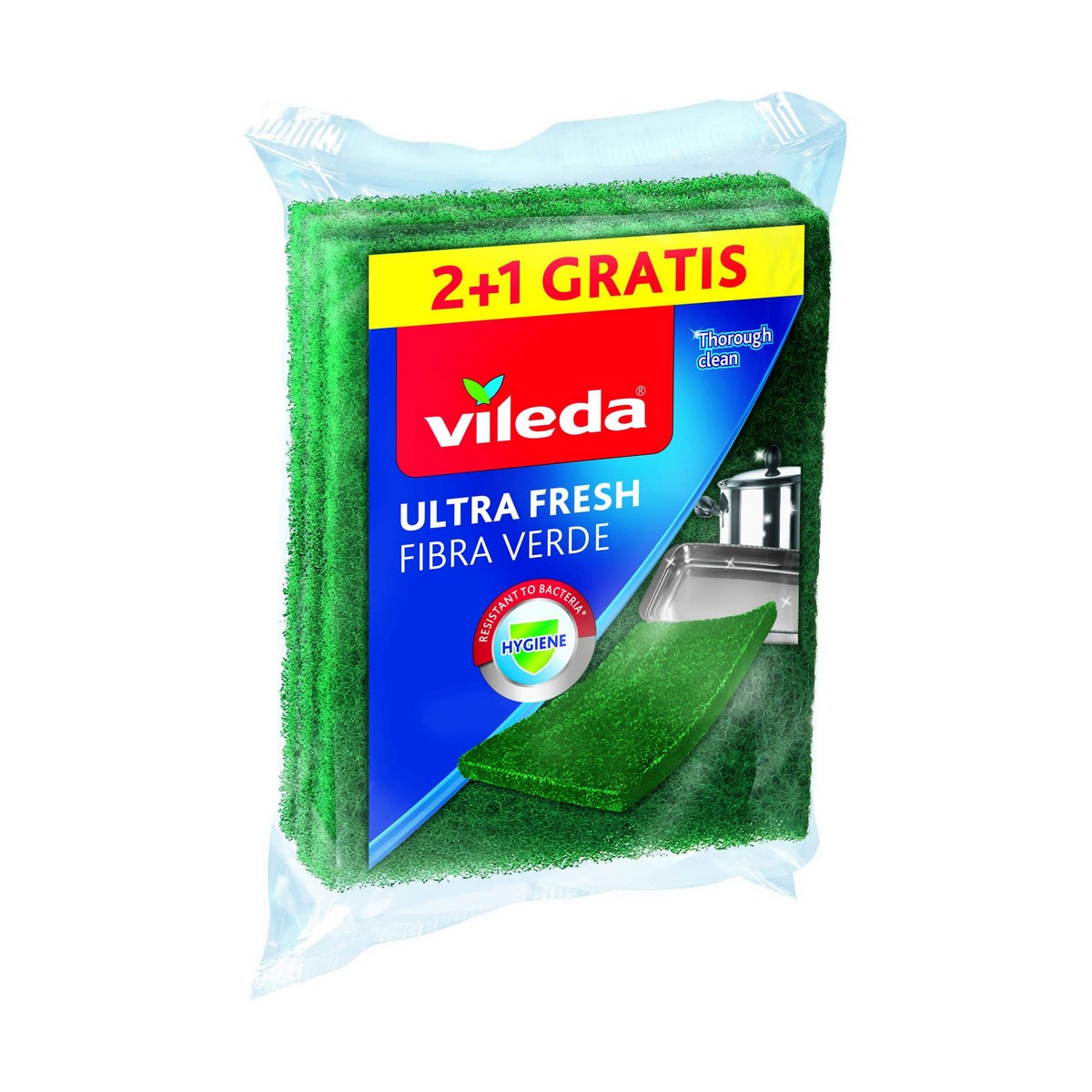 Skurboll Vileda 3 Delar Grön
