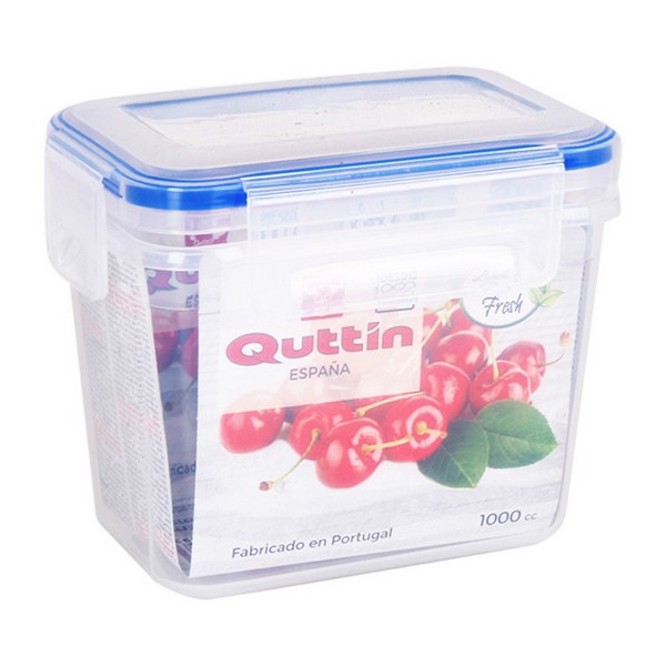 Hermetisk matlåda Quttin L&F, Kapacitet: 1000 ml - 15 x 10 x 12 cm - 6