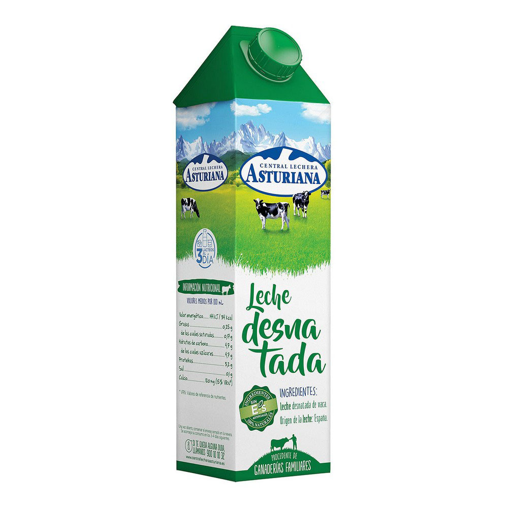 Skummad mjölk Central Lechera Asturiana (1 L)