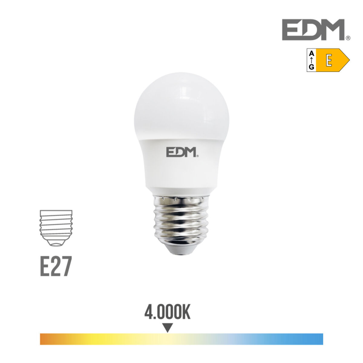 LED-lampa EDM 940 Lm E27 8,5 W E (4000 K)