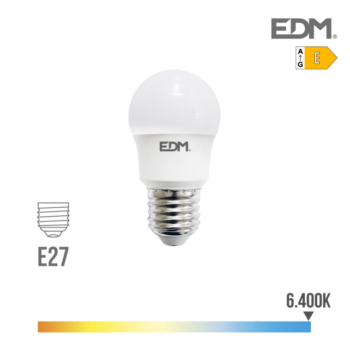 LED-lampa EDM 940 Lm E27 8,5 W E (6400K)