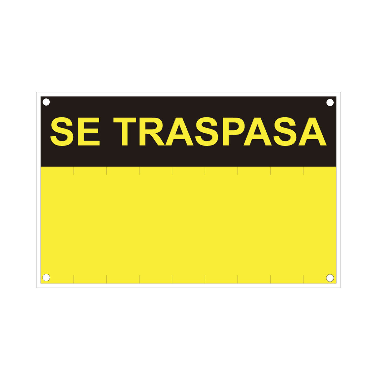 Skylt Normaluz Se Traspasa PVC (35 x 45 cm)