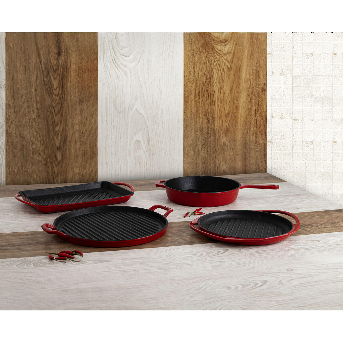 Non-stick-panna Bidasoa Fierro Gjutjärn Röd (26 cm) - 2