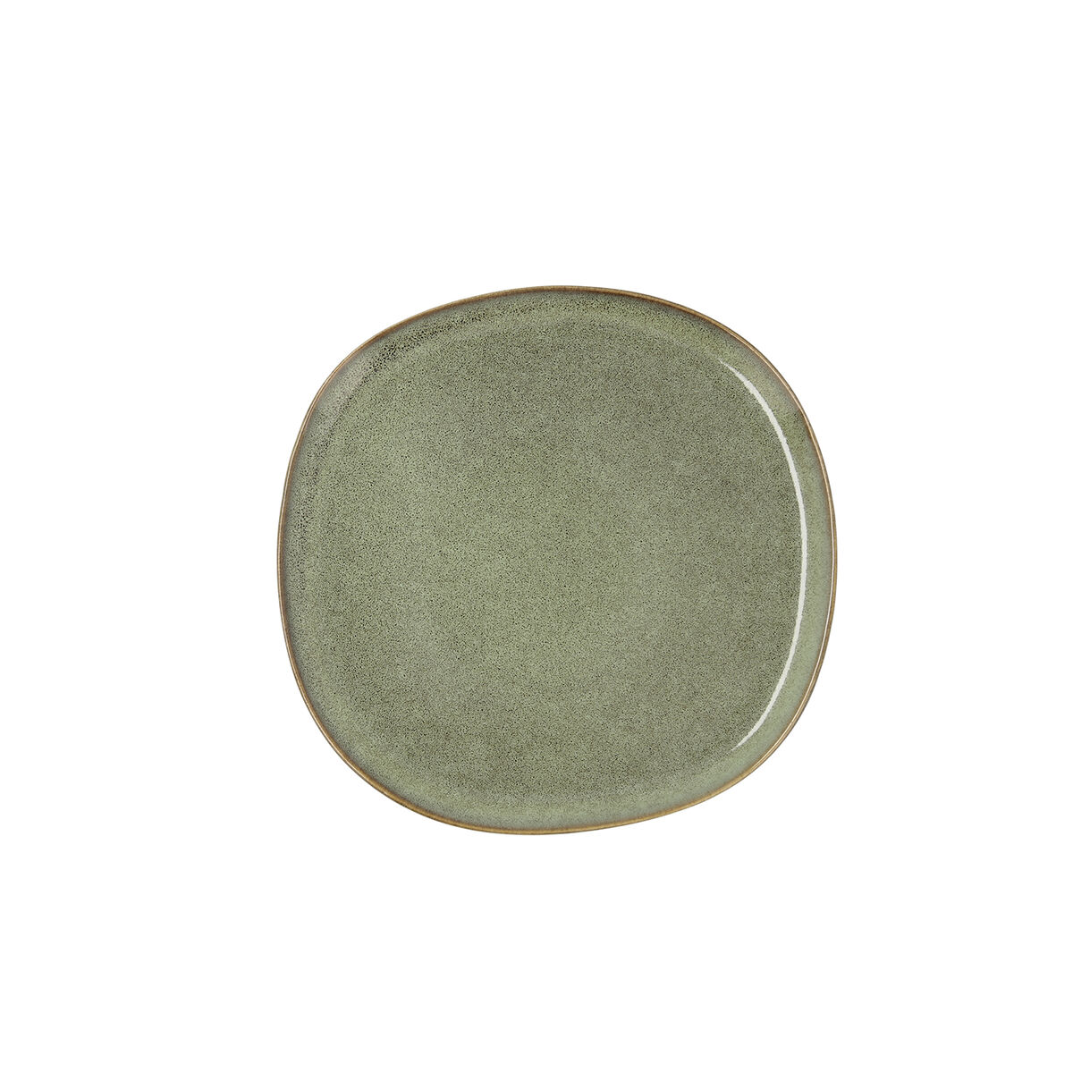 Platt skål Bidasoa Ikonic Grön Keramik 20,2 x 19,7 cm (6 antal) (Pack 6x) - 4