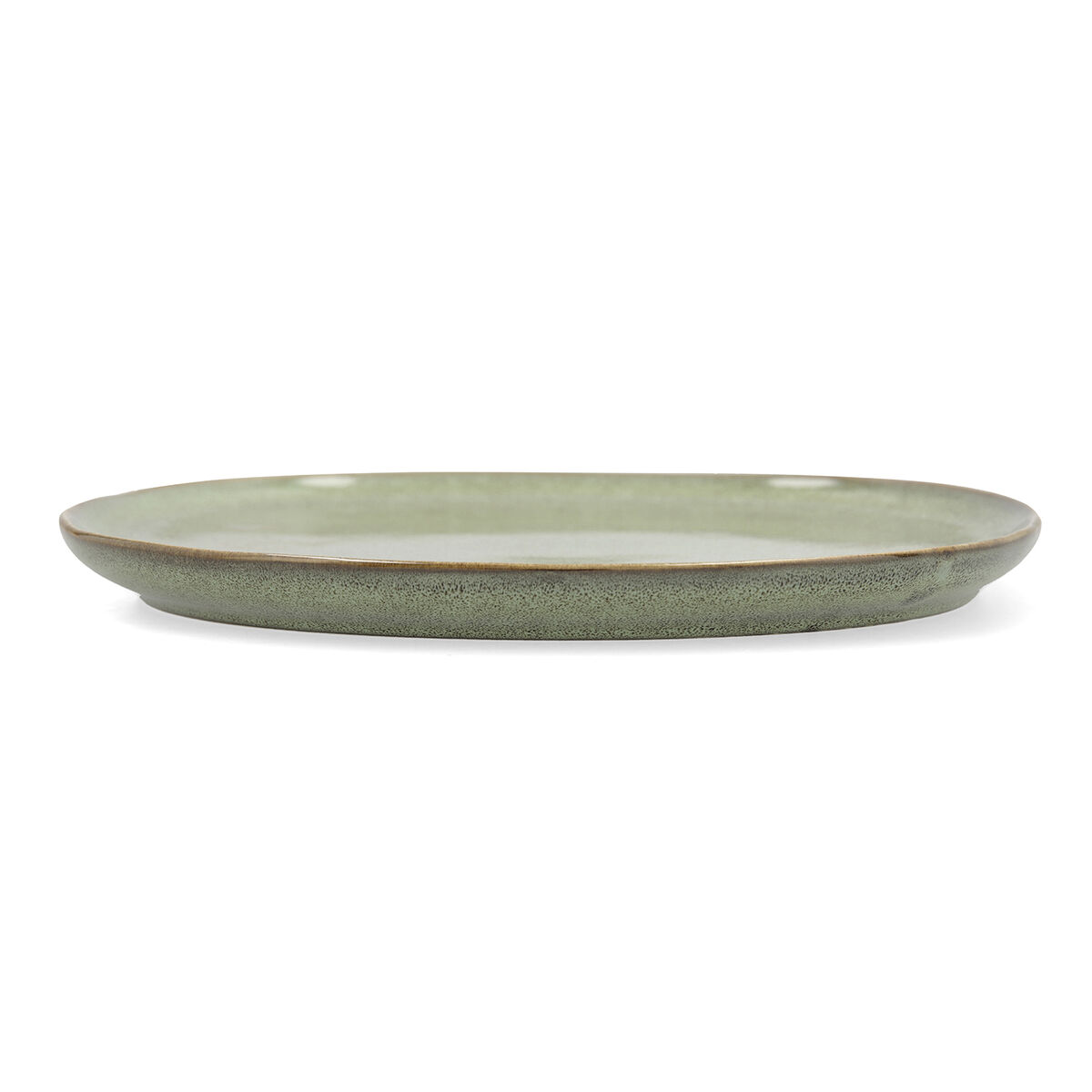 Platt skål Bidasoa Ikonic Grön Keramik 20,2 x 19,7 cm (6 antal) (Pack 6x) - 2
