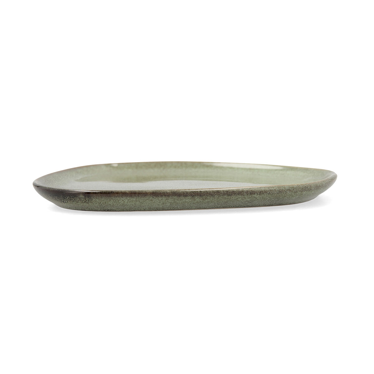 Platt skål Bidasoa Ikonic Grön Keramik 14 x 13,6 cm (12 antal) (Pack 12x) - 2