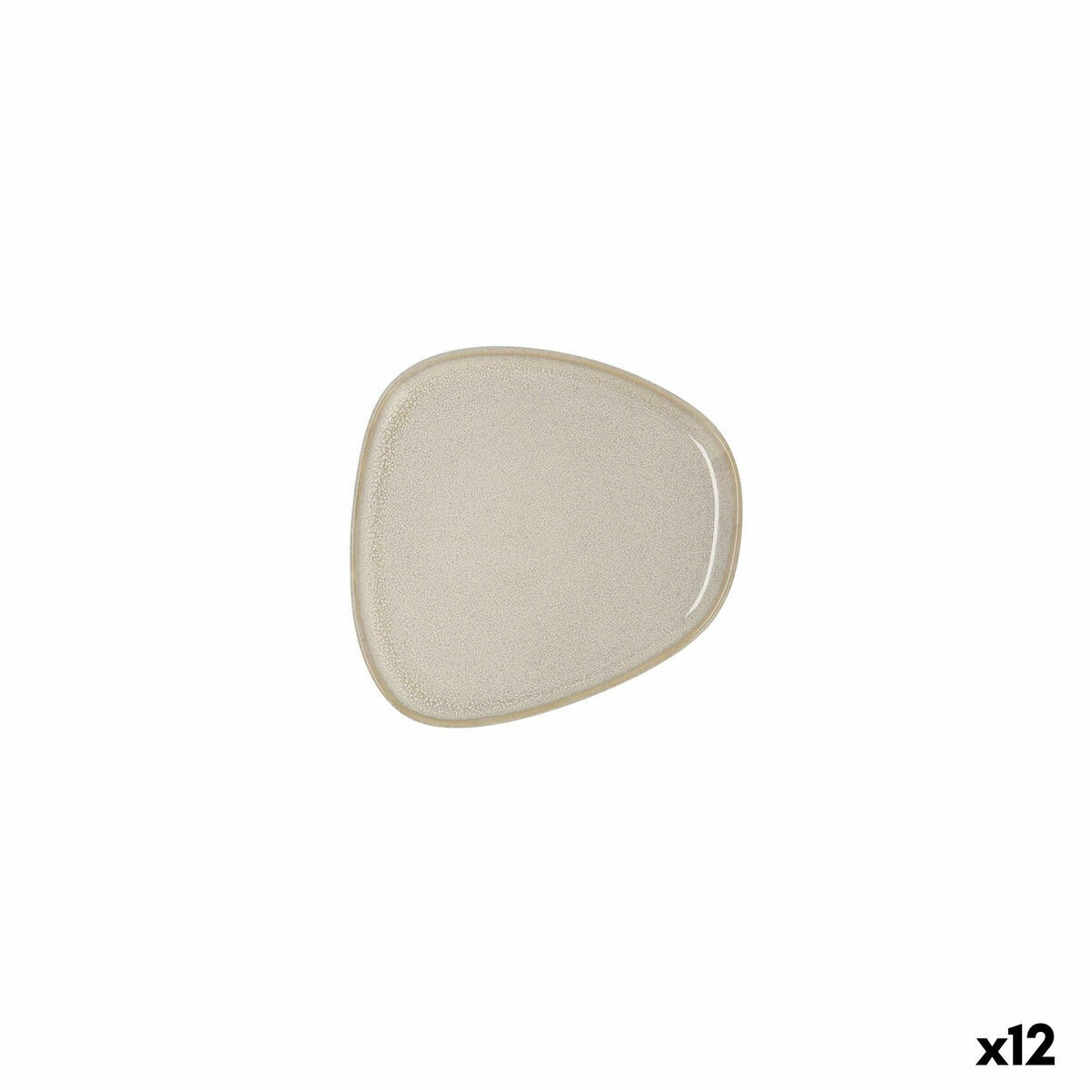 Platt skål Bidasoa Ikonic Vit Keramik 14 x 13,6 cm (12 antal) (Pack 12x) - 7