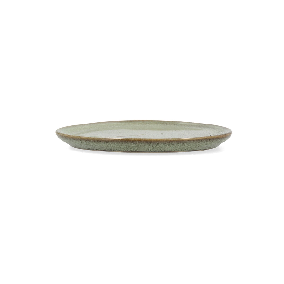 Platt skål Bidasoa Ikonic Grön Keramik 11 x 11 cm (12 antal) (Pack 12x) - 2