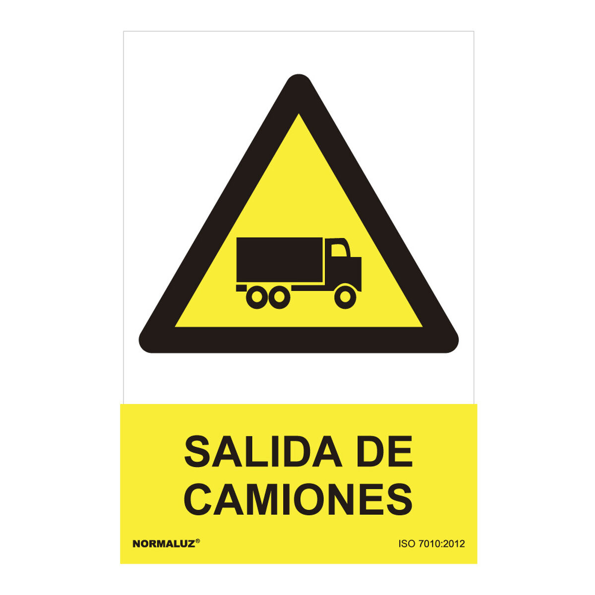 Skylt Normaluz Salida de Camiones PVC (30 x 40 cm)
