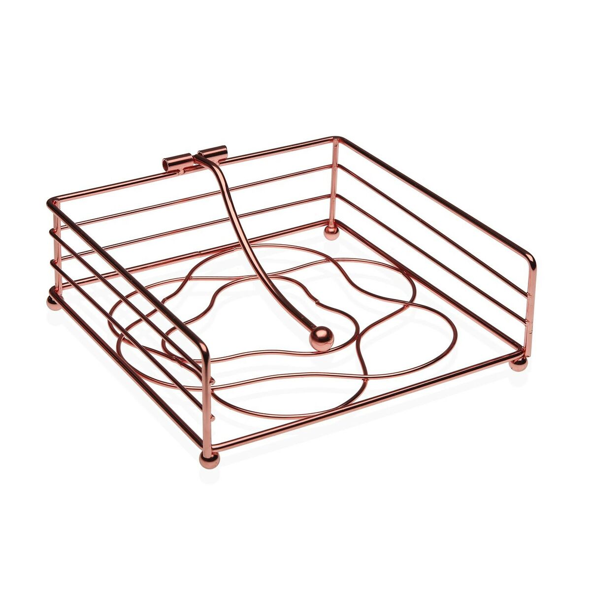 Servetthållare Versa Metall Stål (18,5 x 6,8 x 18,5 cm)