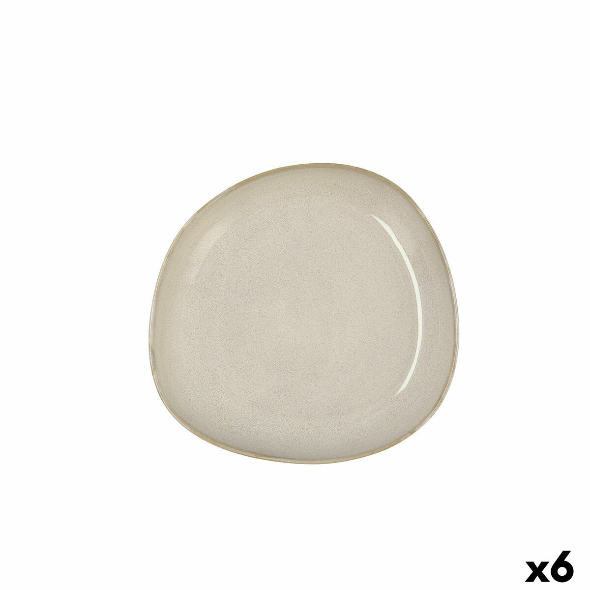 Djup tallrik Bidasoa Ikonic Keramik Vit (20,5 x 19,5 cm) (Pack 6x) - 7