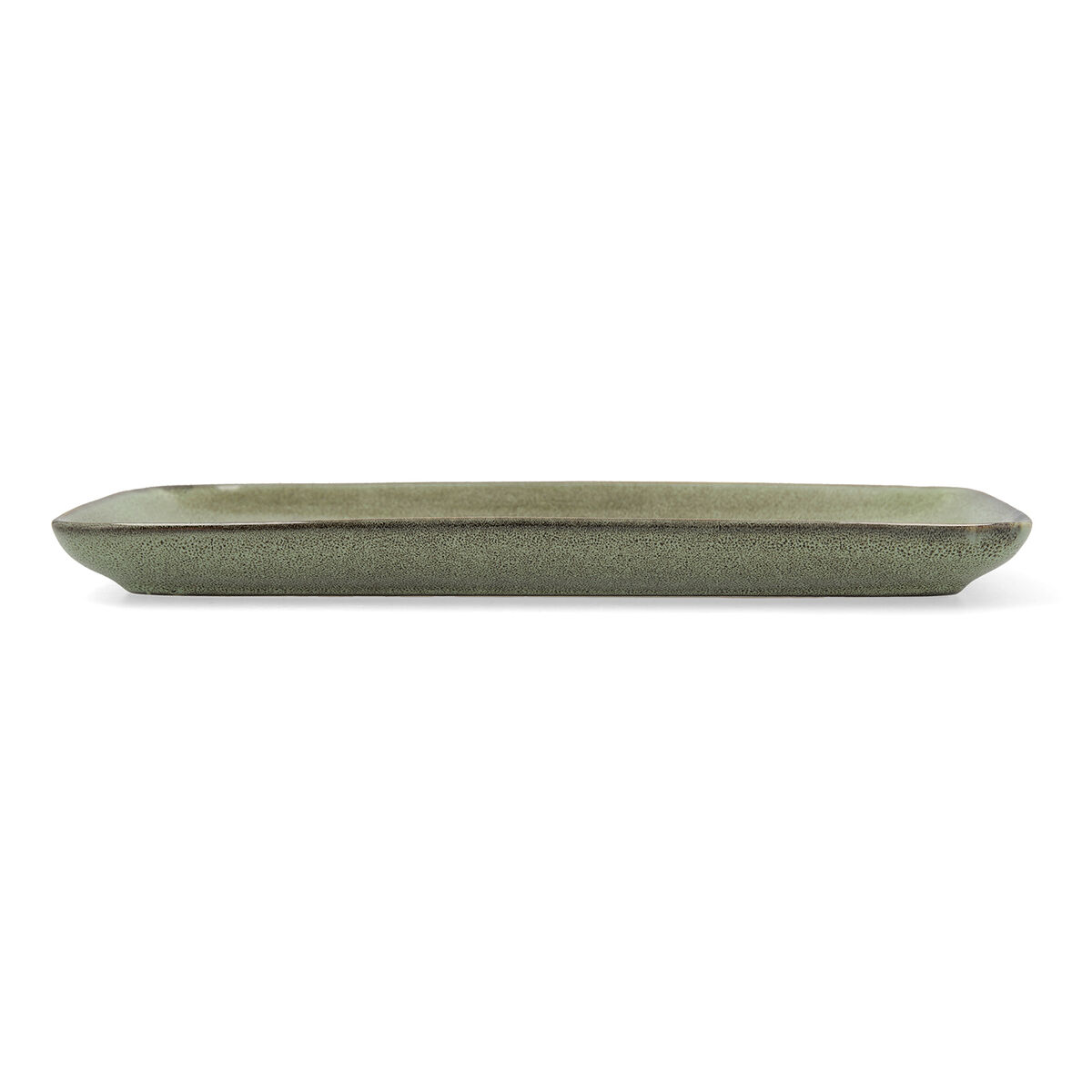 Servingsfat Bidasoa Ikonic Grön Keramik (28 x 14 cm) (Pack 4x) - 2