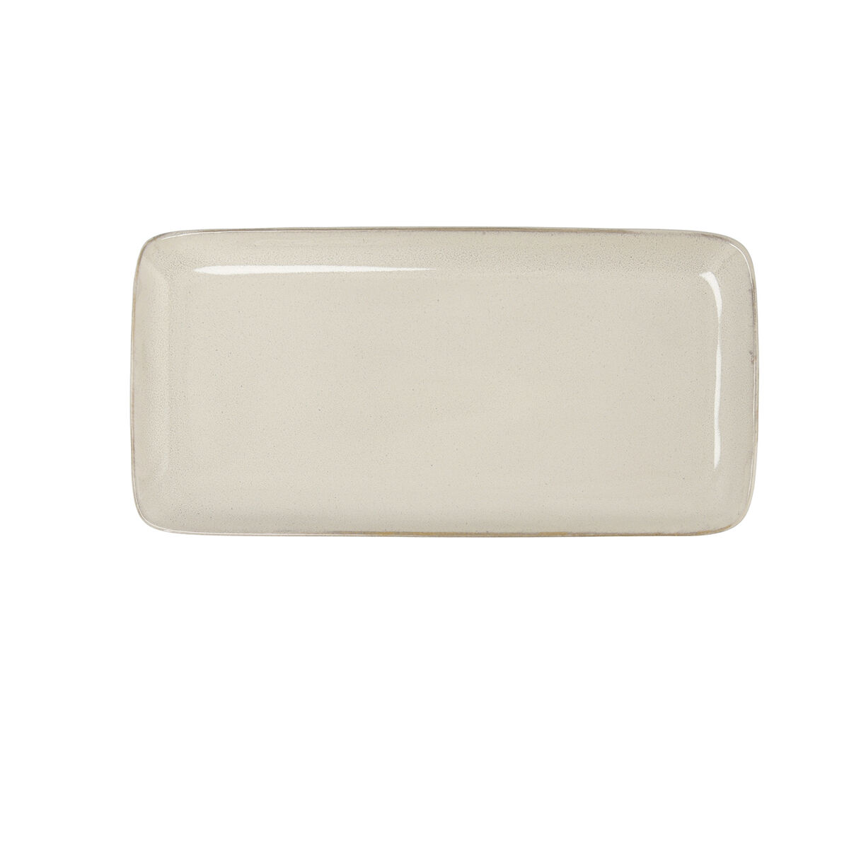 Servingsfat Bidasoa Ikonic Vit Keramik (28 x 14 cm) (Pack 4x)