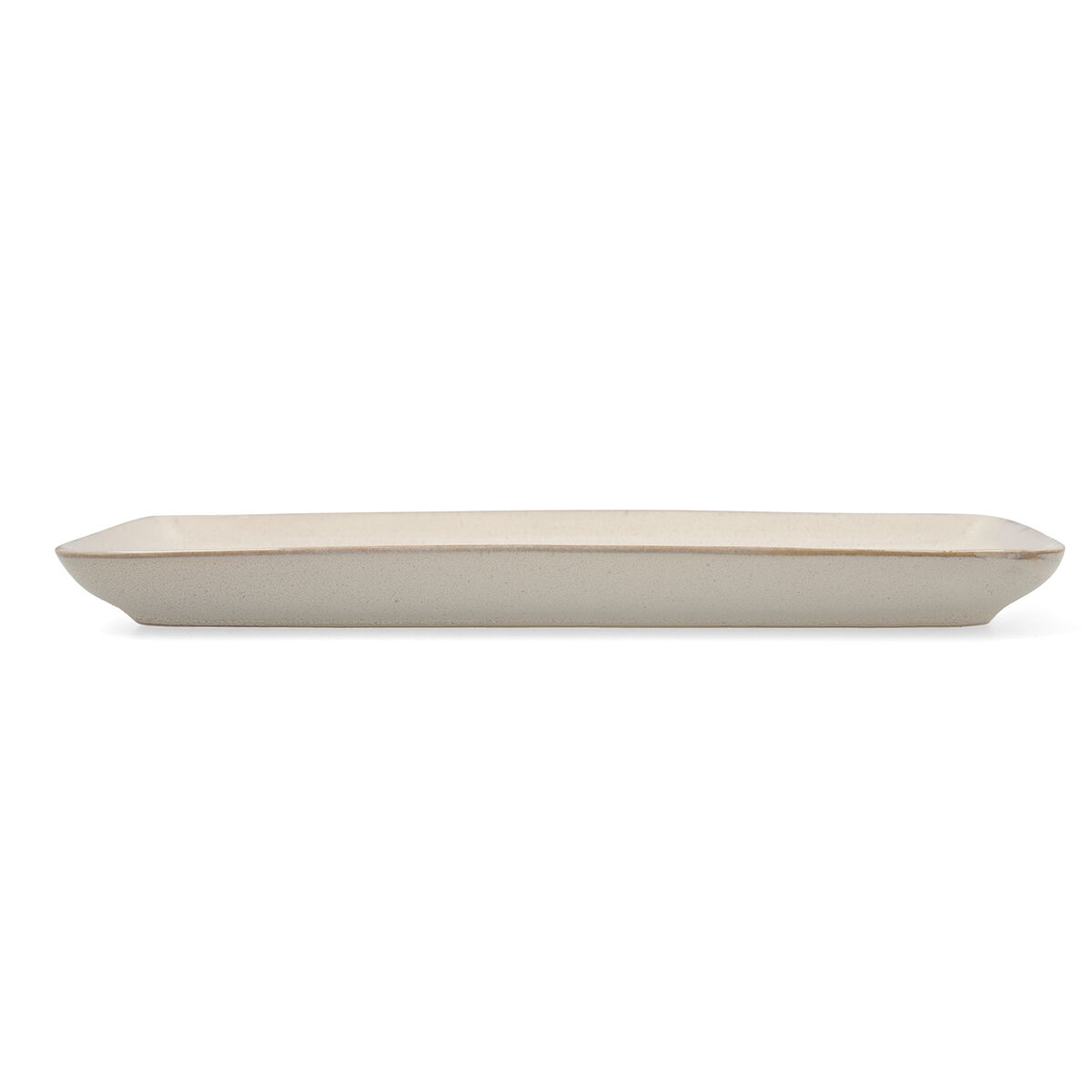 Servingsfat Bidasoa Ikonic Vit Keramik (28 x 14 cm) (Pack 4x) - 2