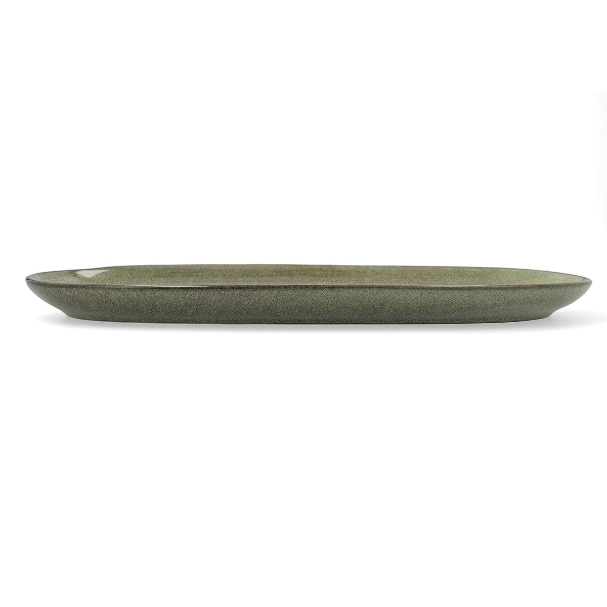 Servingsfat Bidasoa Ikonic Grön Keramik (36 x 16 cm) (Pack 2x) - 2