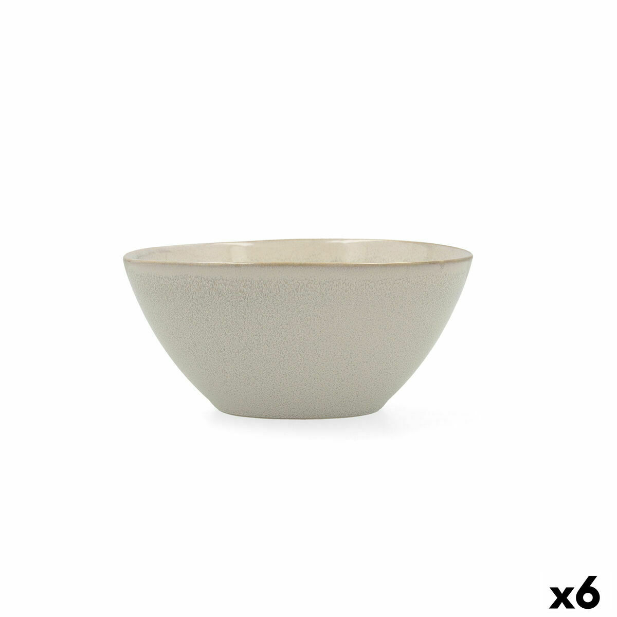 Skål Bidasoa Ikonic Keramik Vit (15,8 x 15 x 7 cm) (Pack 6x) - 7