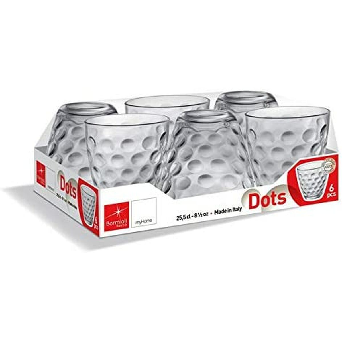 Glasset Bormioli Rocco Dots 6 antal Glas (250 ml) - 2