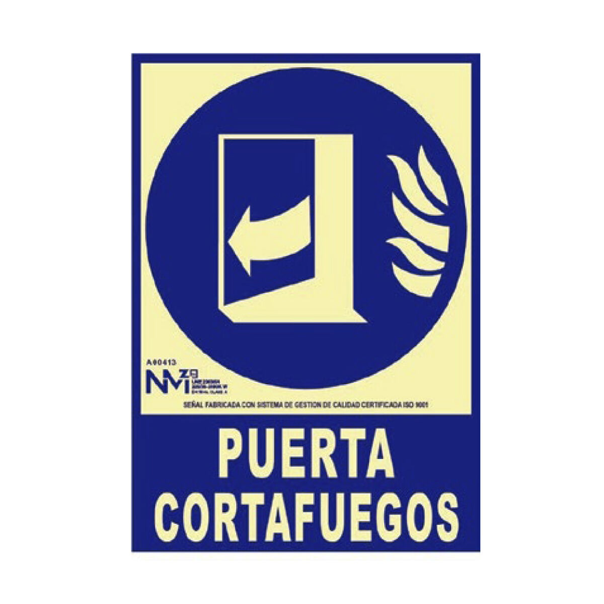 Skylt Normaluz Puerta cortafuegos cerrar después de utilizar PVC (21 x 30 cm)