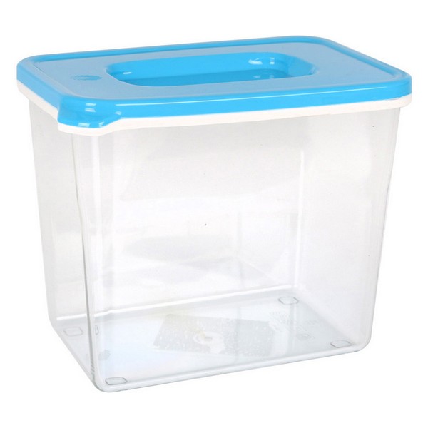 Rektangulär matlåda med lock White & Blue Hög, Kapacitet: 3,5 L - 3