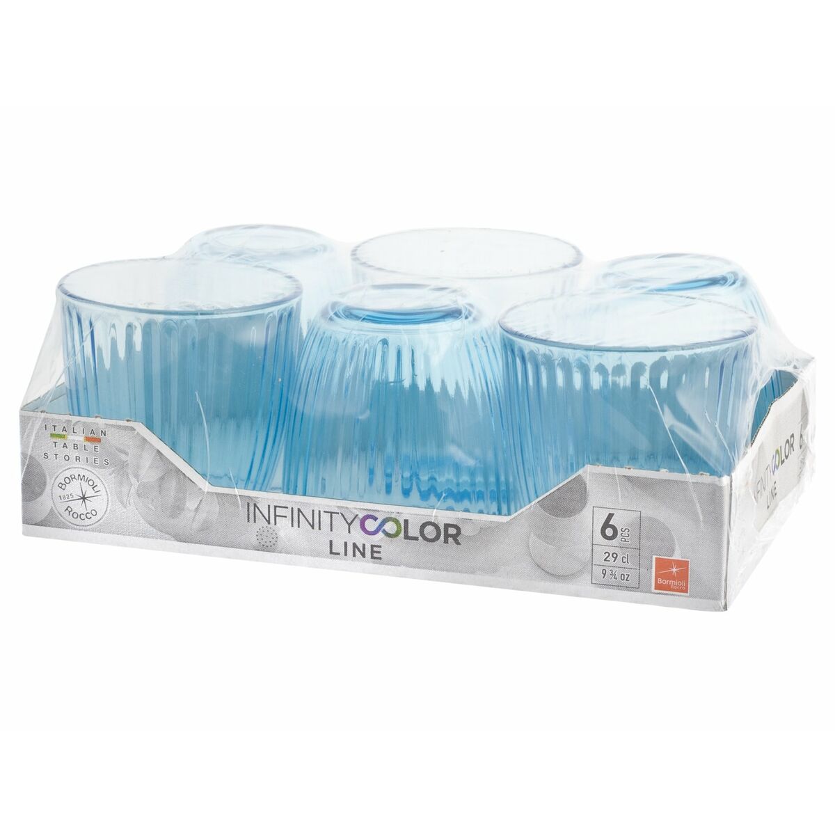 Glasset Bormioli Rocco Line Blå 6 antal Glas (290 ml) - 2