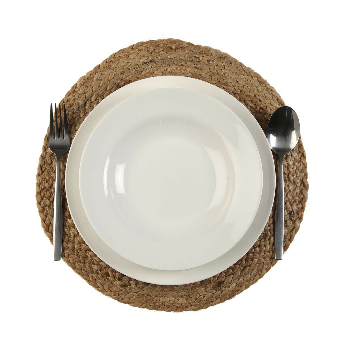 Bordsunderlägg Versa Beige 35 x 1 x 35 cm Jute - 2