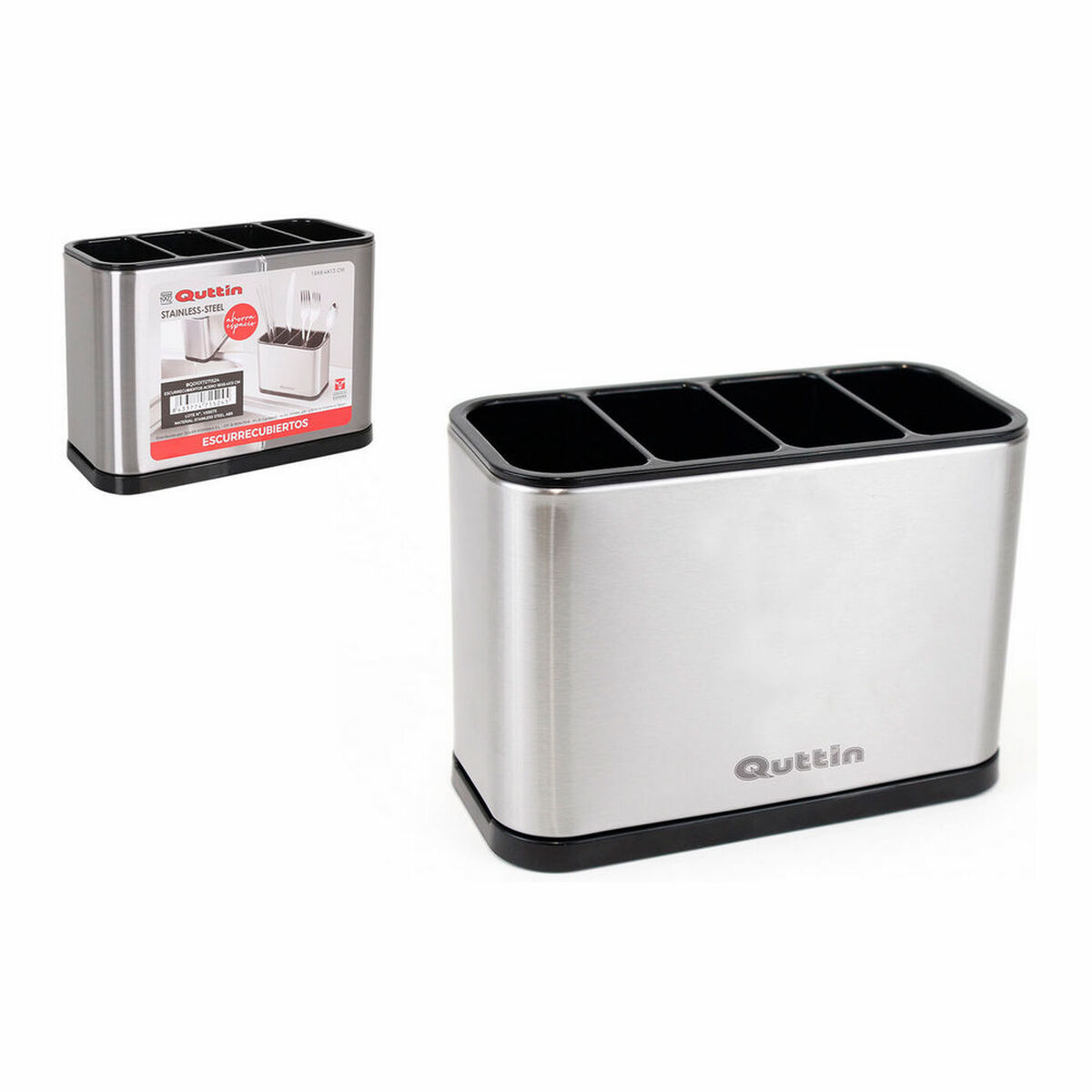 Bestickhållare Quttin Rostfritt stål (18 x 8,4 x 13 cm) - 2