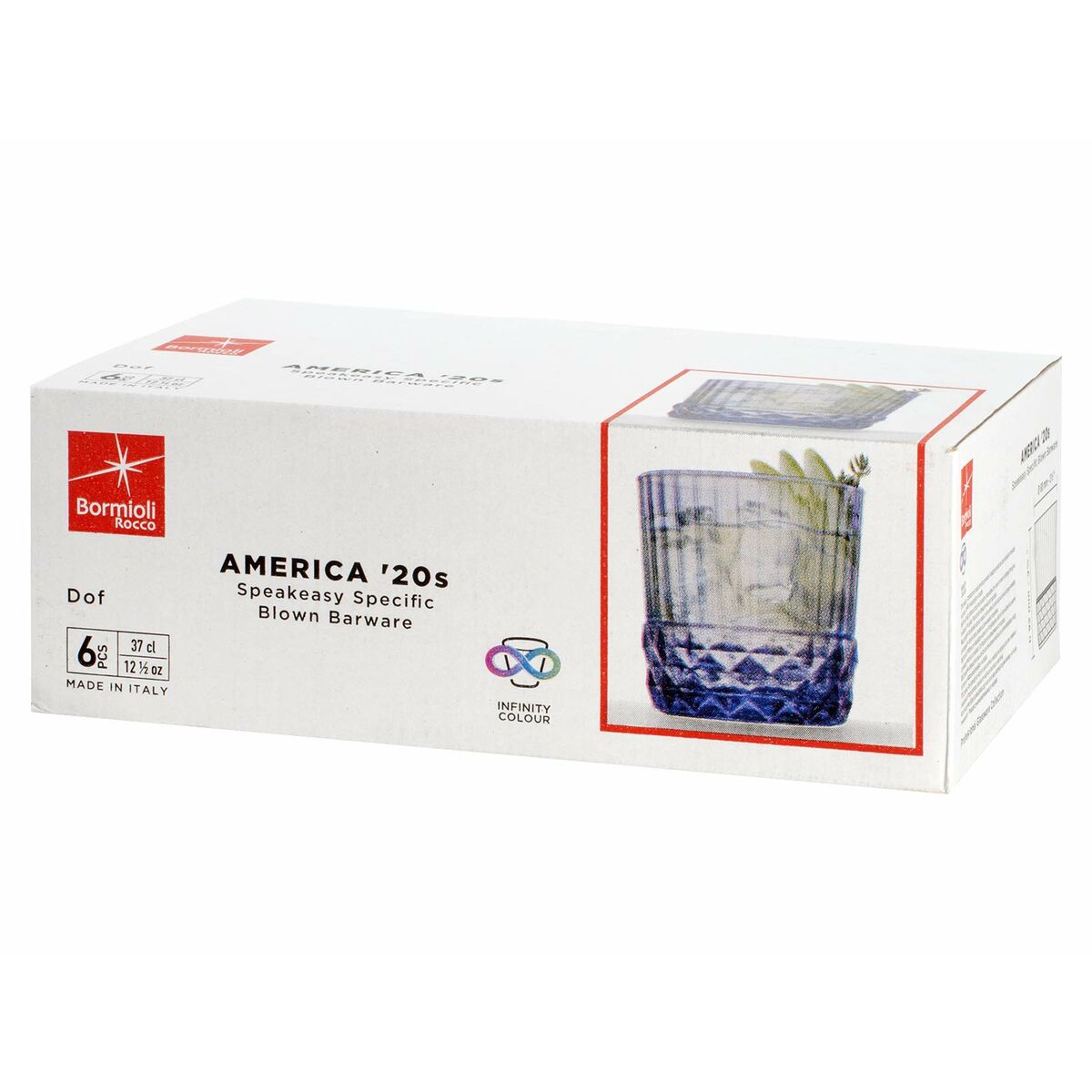 Glasset Bormioli Rocco America'20s Blå 6 antal Glas (370 ml) - 2