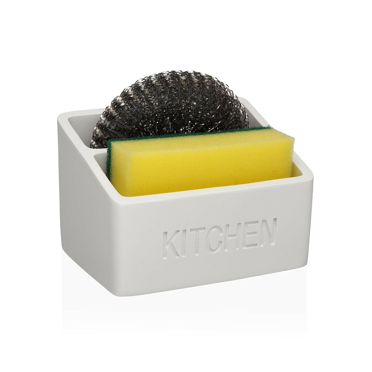 Disksvamphållare Versa Kitchen 9 x 8 x 12 cm Keramik Harts