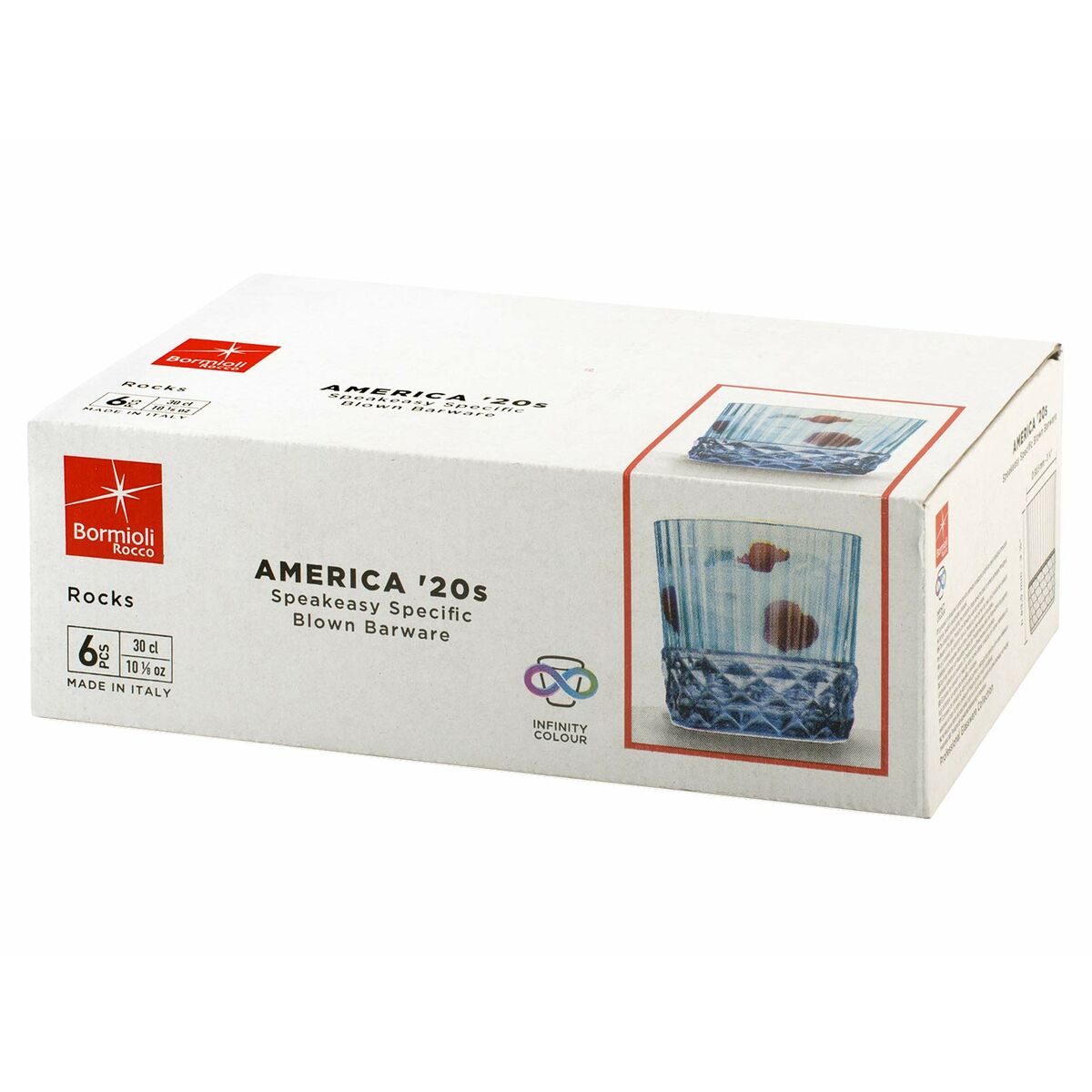 Glasset Bormioli Rocco America'20s Blå 6 antal Glas (300 ml) - 2