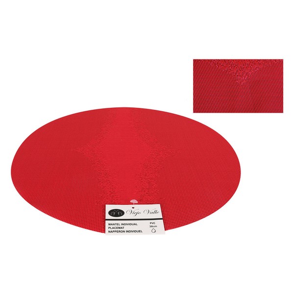Bordsunderlägg Viejo Valle   PVC (38 cm), Färg: Röd - 4