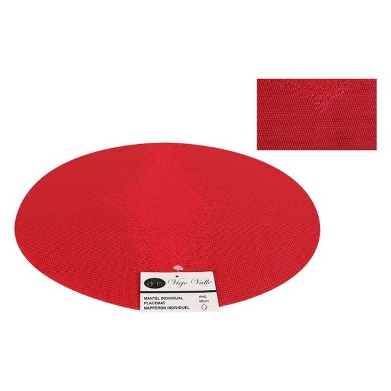 Bordsunderlägg Viejo Valle   PVC (38 cm), Färg: Röd - 9