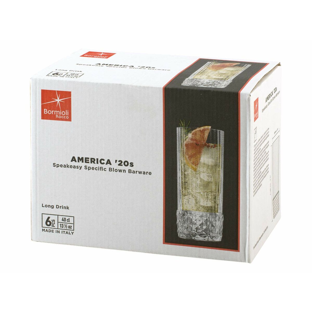 Glasset Bormioli Rocco America'20s 6 antal Glas (400 ml) - 2