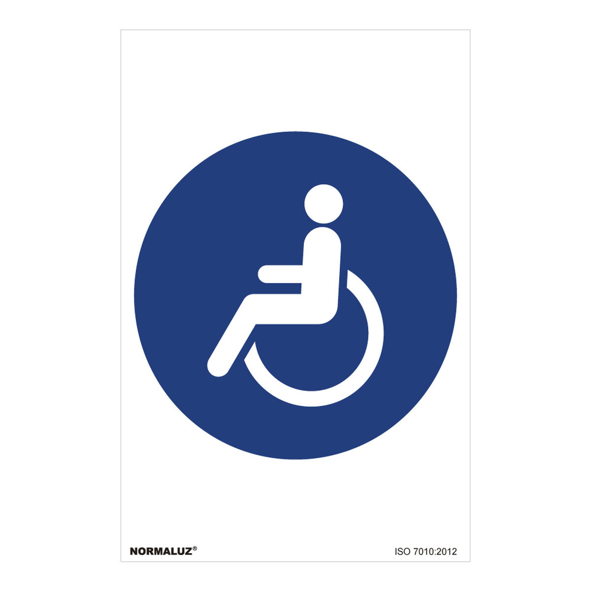 Skylt Normaluz Uso obligatorio discapacitado PVC (30 x 40 cm)