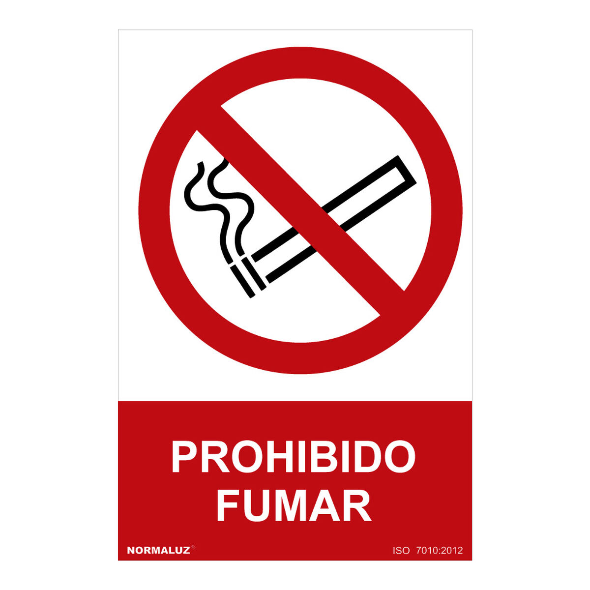 Skylt Normaluz Prohibido fumar PVC (30 x 40 cm)